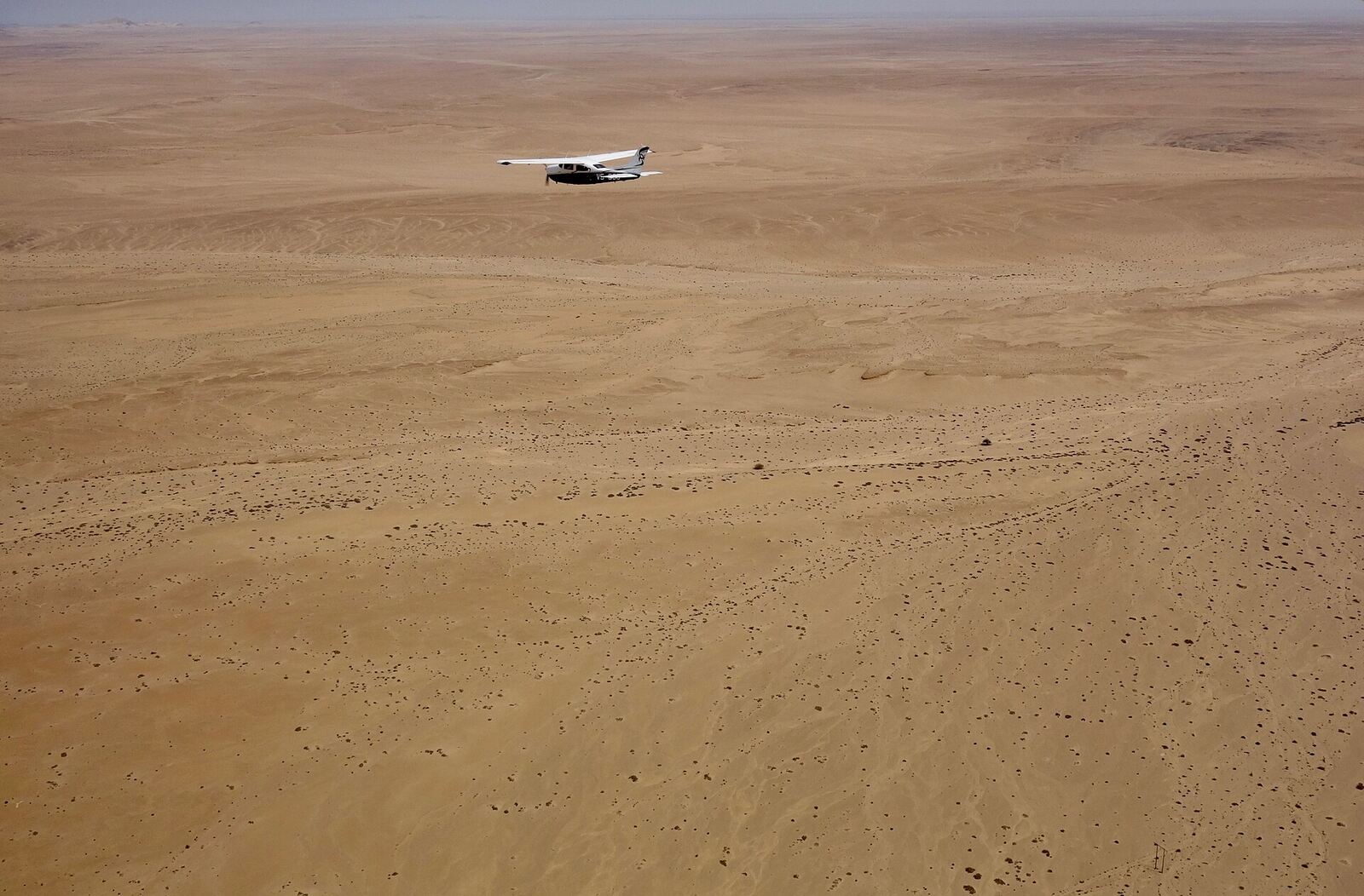 Small aircraft used for scenic or charter travel