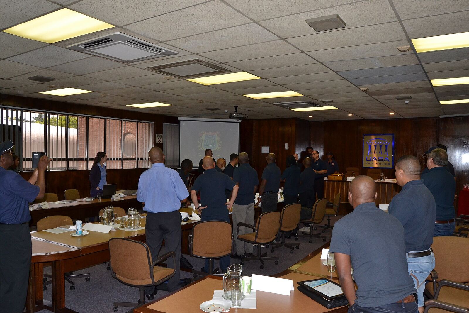 Professional meeting or executive retreat setting