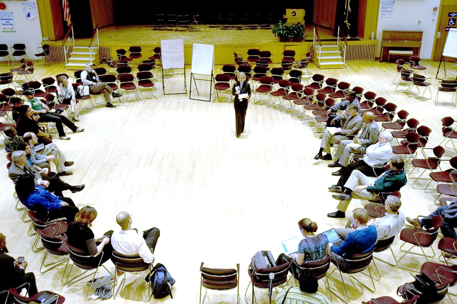 Professional meeting or executive retreat setting