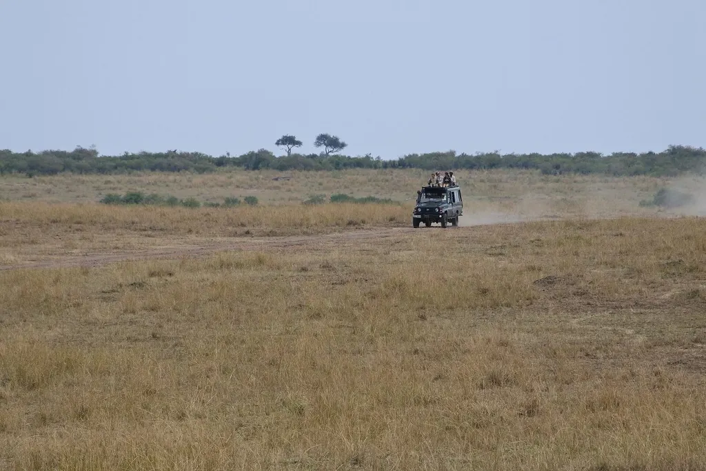 Private road transfer vehicle in a travel setting