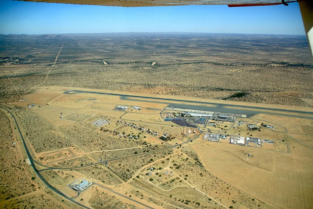 Airport arrival setting in Windhoek, Namibia