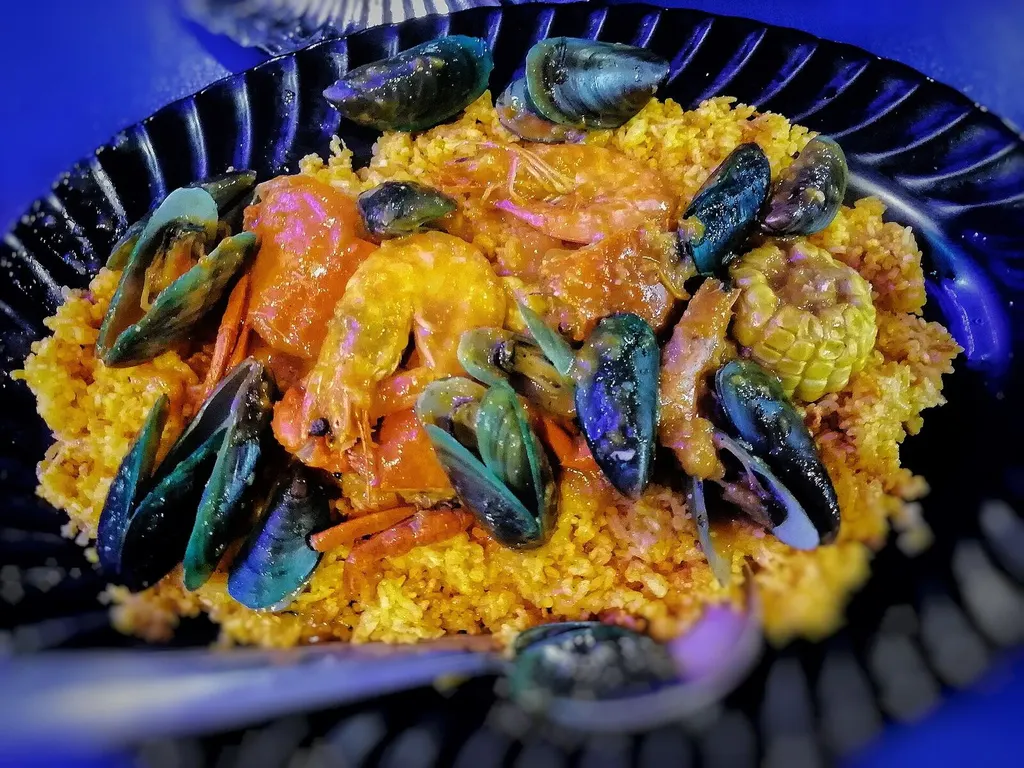 Seafood and coastal cuisine presented at a dining table