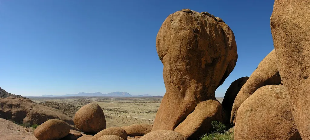 Rocky landscape in Damaraland, Namibia