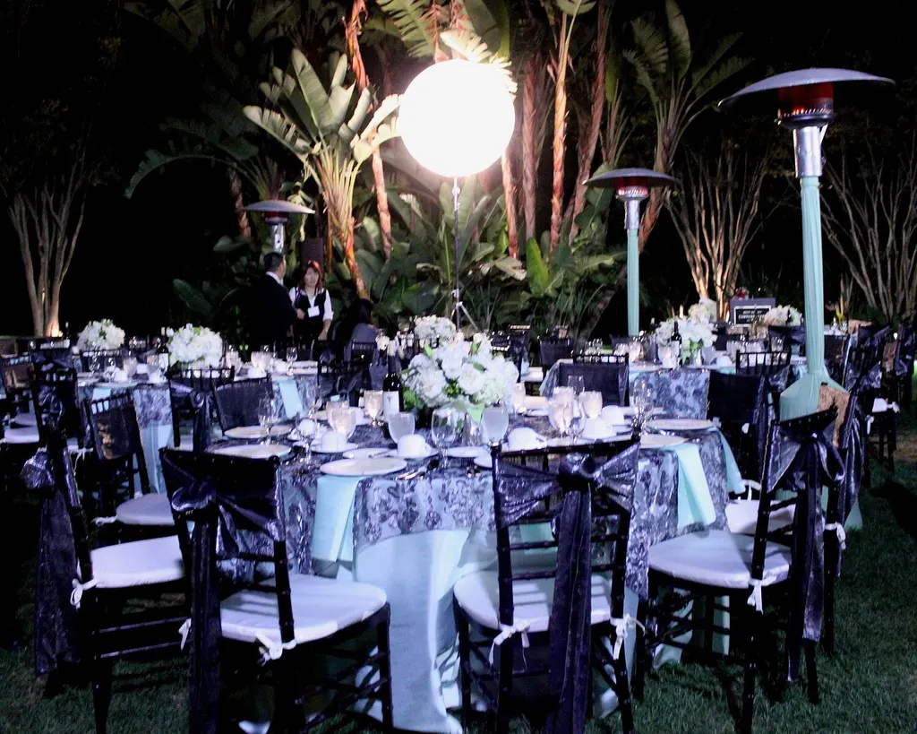 Editorial outdoor dining scene at golden hour