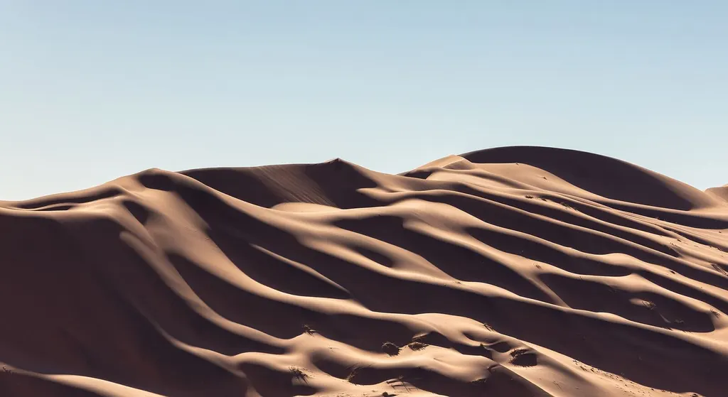 Red dunes and desert landscape in the Sossusvlei area of Namibia