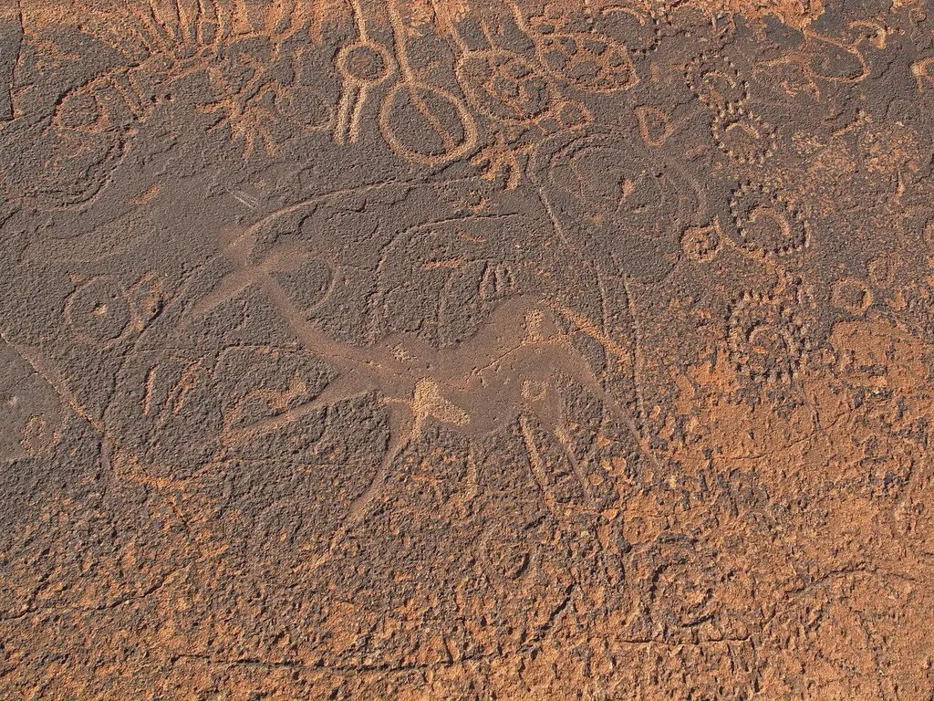 Rock engraving at Twyfelfontein, Namibia