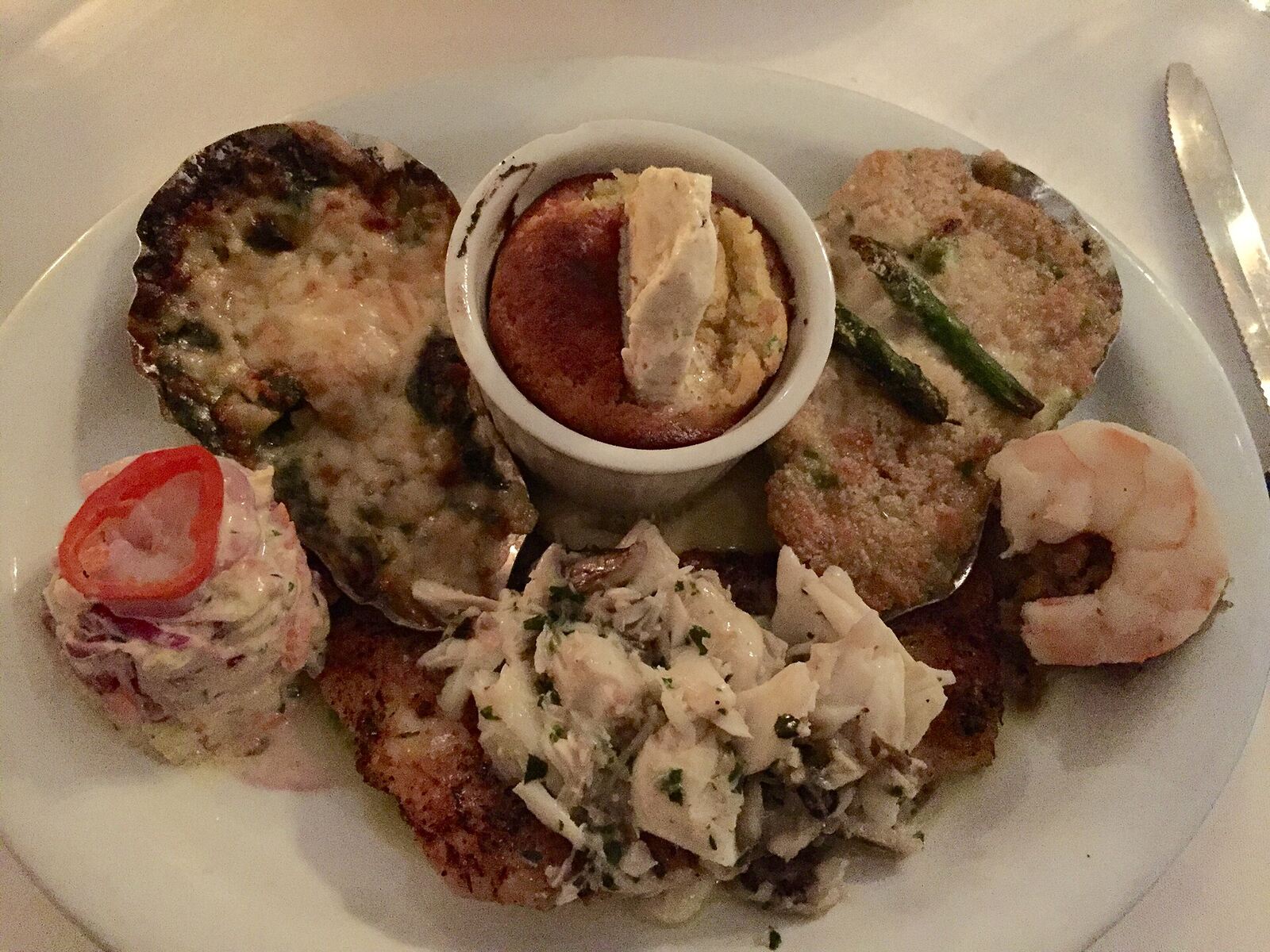 Seafood and coastal cuisine presented at a dining table