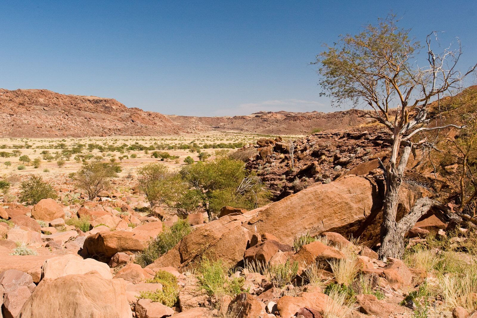 Rocky landscape in Damaraland, Namibia